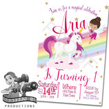 Cartoon Unicorn  & Fairy Invites