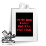 Party Bag Label  - DIGITAL PDF FILE