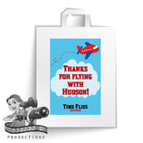 Airplane; Red & Blue; Party Bag Labels