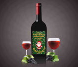 My Kid's The Reason You Drink - Santa; Wine Label