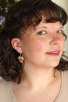 BOUCLES D'OREILLES "Pensée Vagabonde"