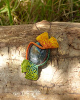 Collier "Gingko & Labradorite"