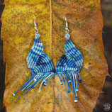 Boucles d'oreille bleu anar'