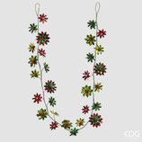 Festone Gerbera Metal Rosso/Verde | EDG