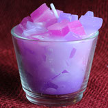 "Pink Purple" Würfel im Glas