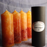 Badewannen Frühstückskerze schwarze Serie 4 Stück