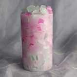Frühstückskerze Pink-Türkis Mix