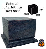Root wooden blue    70x70x60mm base