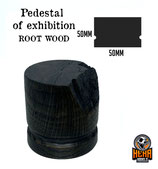 Root  round wooden blue    50x50mm