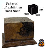 Root wooden brown    70x70x60mm base