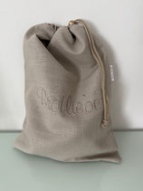 Brotsack sand -toffee mit Blättermotiv