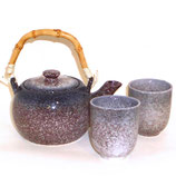 Japan. Tee-Set 'Tajimi blue' 3tlg.