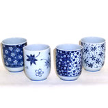 Japan-Teebecher 4er Set in Geschenkbox