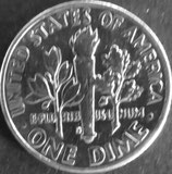 ルーズベルト銀貨　西暦1964年