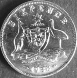 オーストラリア銀貨　西暦1938年