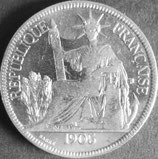 フランス領インドシナ銀貨　西暦1905年