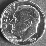 ルーズベルト銀貨　西暦1954年