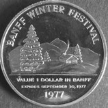 カナダプルーフ銀貨　西暦1977年