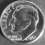 ルーズベルト銀貨　西暦1963年