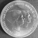 デンマーク銀貨　西暦1967年