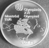 カナダオリンピック銀貨　西暦1973年