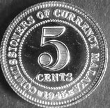 マラヤ連邦共和国銀貨　西暦1945年