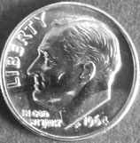 ルーズベルト銀貨　西暦1964年