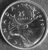 カナダ銀貨　西暦1979年