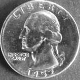 ワシントン銀貨　西暦1952年