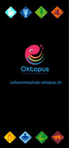 Oktopus Schwimmbadetuch: Microfasertuch, beidseitg bedruckt!