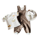 Set Latzhose/Shirt/Lätzchen Gr. 56