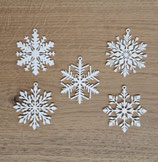 5er Set Schneeflocken