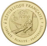 50 euros Jeux d'hiver ski alpin 2009 or 1/4 oz