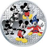 50 euros 5 onces argent Mickey à travers les âges 2012