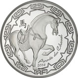 10 euros argent Année du cheval 2014