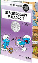 10 euros argent Le Schtroumpf maladroit