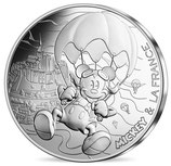 10 euros argent Mickey Libre comme l'air 2018