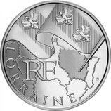 10 euros argent Lorraine 2010