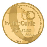 50 euros Institut Curie 2009 en or 1/4 oz