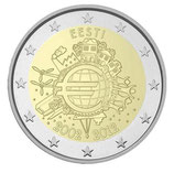 2€ Estonie Dix ans de l'Euro - 2012