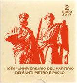 2€ Vatican BE Martyre des saints Pierre et Paul - 2017