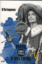 10 euros argent d'Artagnan 2019