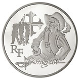 10 euros argent d'Artagnan 2012