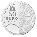 50 euros argent Rives de Seine Grand palais Invalides 2015