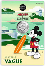 10 euros argent Mickey nouvelle vague 2018