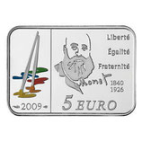 5 euros argent Claude Monet 2009