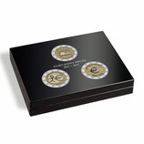 Coffret VOLTERRA TRIO de Luxe pour pièces de 2 euros commémo. de 2007 à 2012 NOIR