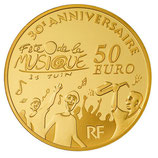 50 euros Europa 2011 en or 1/4 oz