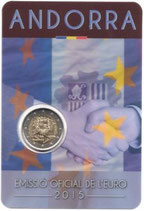 2€ Andorre BU 25 ans de l'accord douanier avec l'Europe - 2015