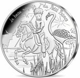 10 euros argent Petit prince à cheval